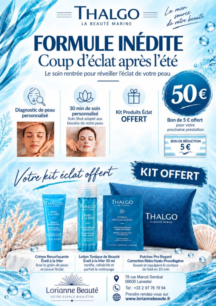 actu3 web - Quimper Brest Diagnostic de peau, soin Shot personnalisé et kit éclat offert